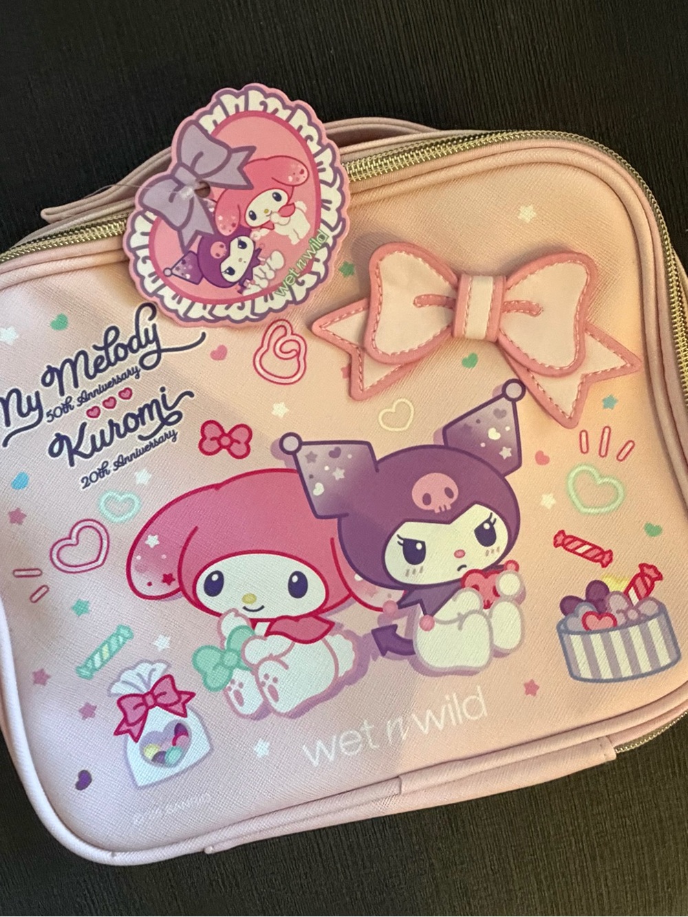 BNWT Wet n’ Wild My Melody Kuromi Makeup Bag Hello Kitty